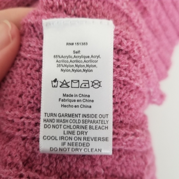 Anthropologie Current Air Pink Angeline Cable Knit Sleeveless Sweater Vest  S - Picture 5 of 10